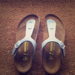 Birkenstock sandals.